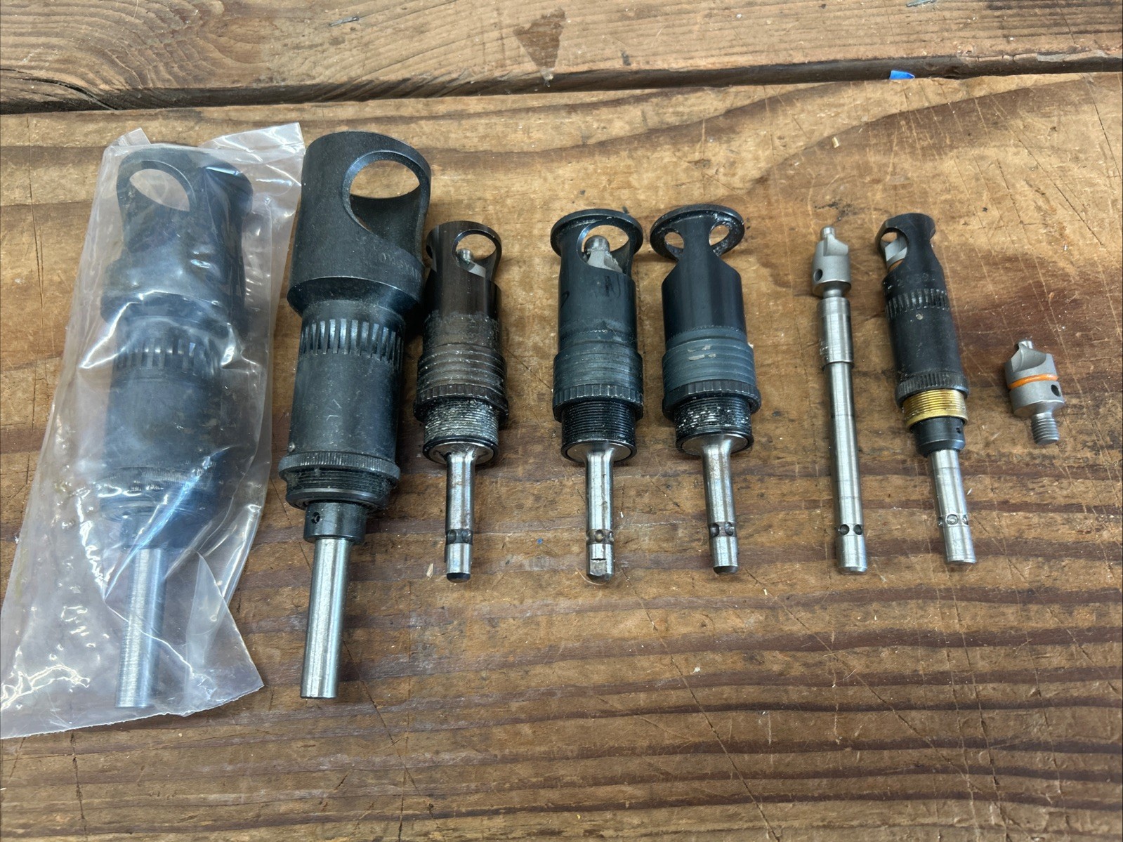 Lot Of 7 Microstop Countersink Cages Aircraft Sheet metal Tools Fast Shipping
