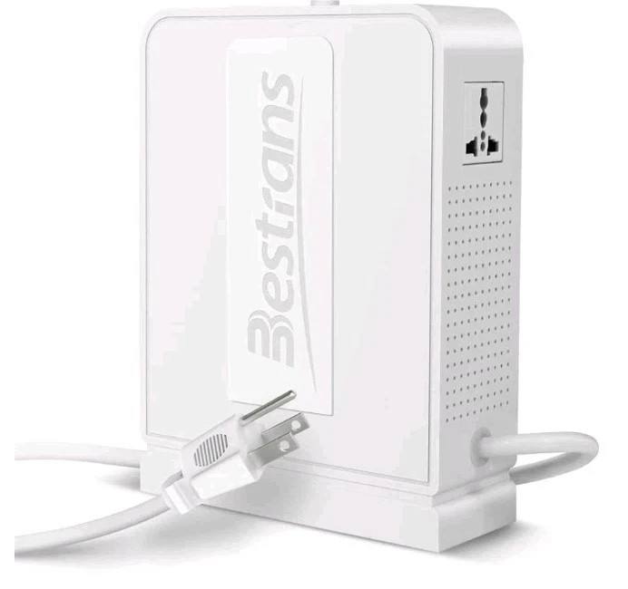 BESTRANS 2000W Step Up Transformer 110V to 220V Converter Pearl White