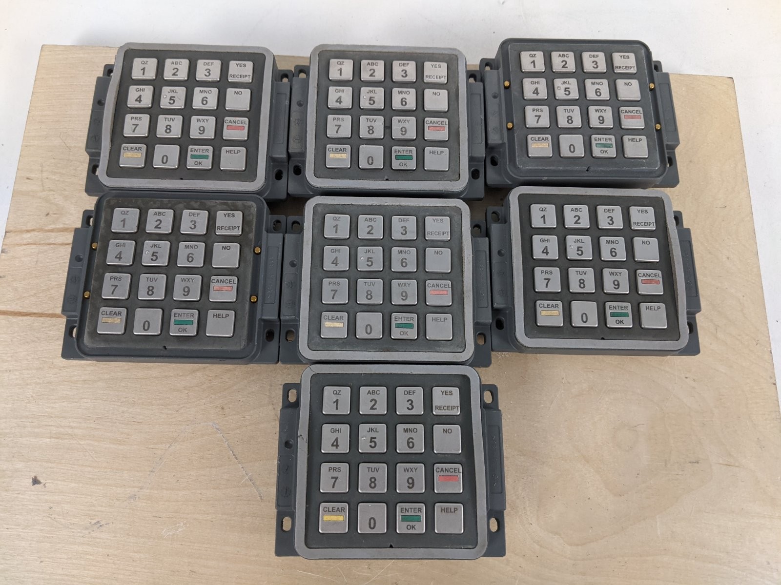 Lot of 7 Cryptera Gilbarco M10681B001 INT1214-5450 Pinpad Keypads UNTESTED Lot of 7 Cryptera Gilbarco M10681B001 INT1214-5450 Pinpad Keypads UNTESTED