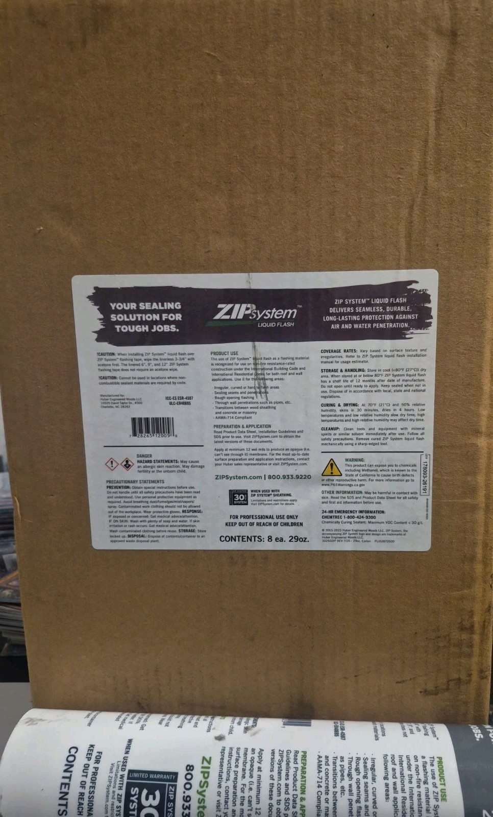 ZIP System Liquid Flash | 29 Oz. Cartridge | Weather-Resistant | Flashing Sea... ZIP System Liquid Flash | 29 Oz. Cartridge | Weather-Resistant | Flashing Sea...