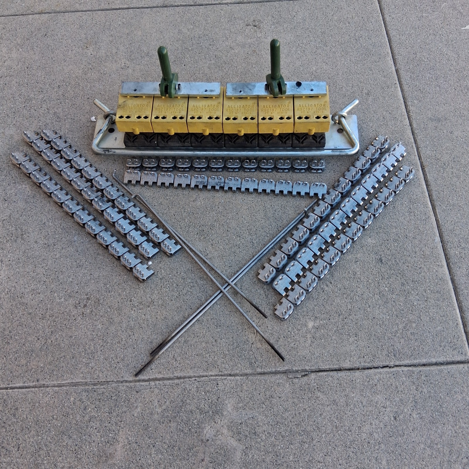 BUNDLE USED ALLIGATOR RSC187 BELT LACING INSTALLATION TOOL ST5-5 11.5\ BUNDLE USED ALLIGATOR RSC187 BELT LACING INSTALLATION TOOL ST5-5 11.5\