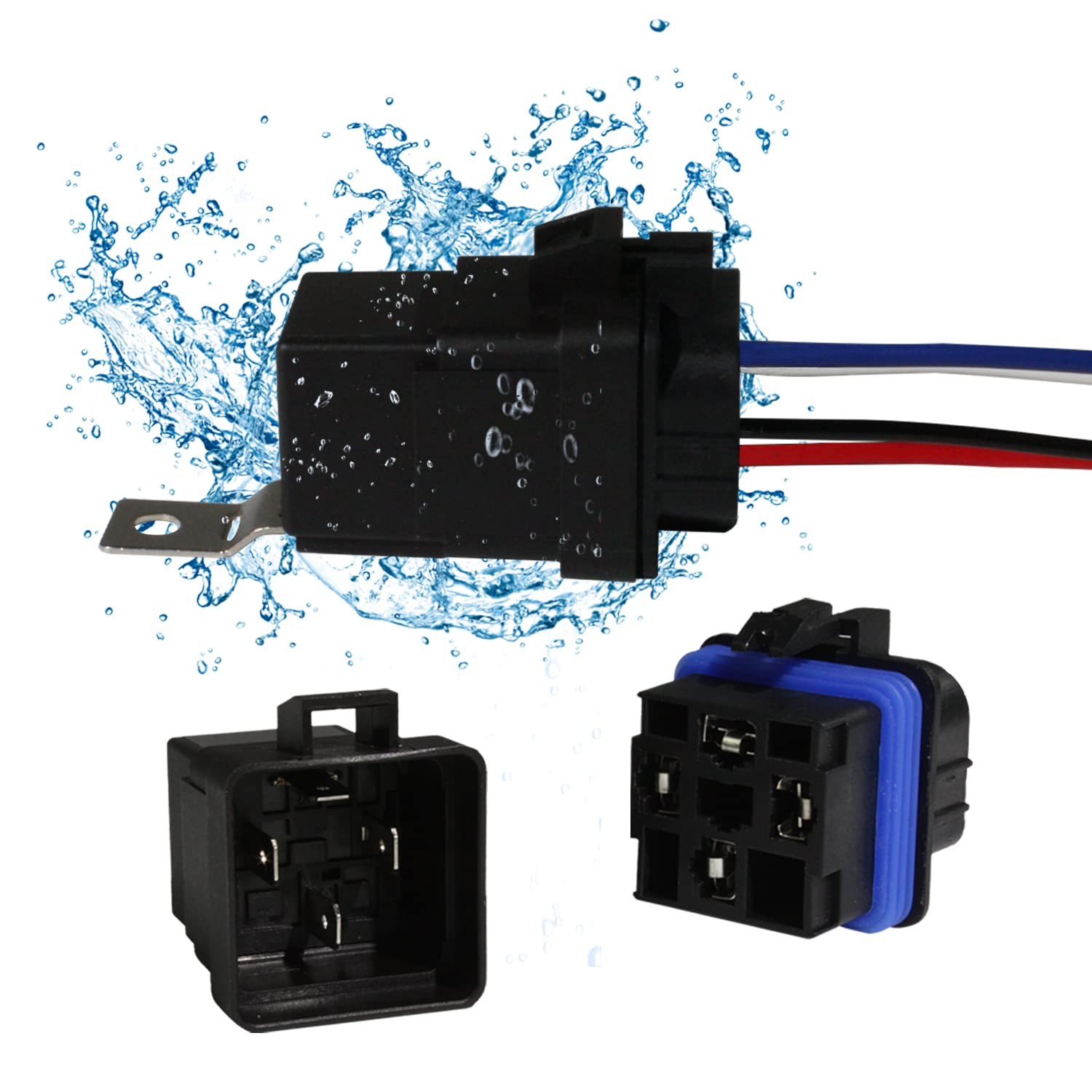 4-PIN 40/30 AMP 12 V DC Waterproof Relay Kit Harness Socket - Heavy Duty 12 4-PIN 40/30 AMP 12 V DC Waterproof Relay Kit Harness Socket - Heavy Duty 12