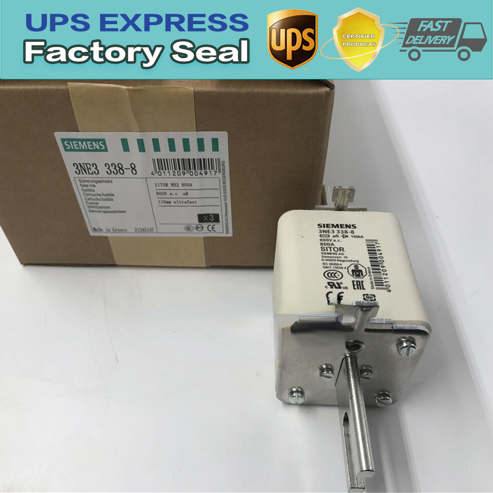 3NE3338-8 SIEMENS SITOR Fuse Link 800A 800VAC BrandNew In BoxSpotGoods 3 Pcs Zy