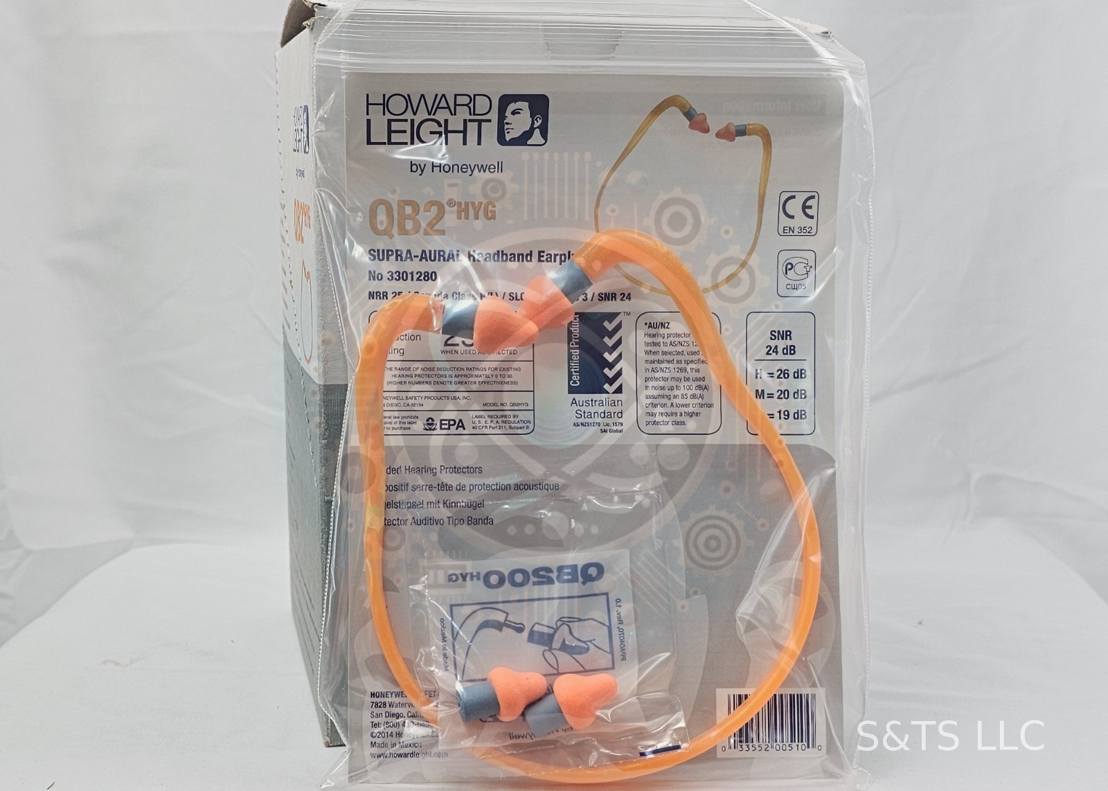 (1x, 10x, 100x) Honeywell Howard Leight QB2HYG Banded Earplugs NRR25 Supra-Aural
