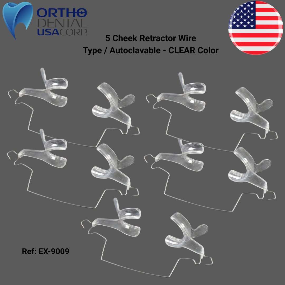 KIT X 5 CHEEK RETRACTOR WIRE TYPE/AUTOCLAVABLE item EX-9009 ORTHODONTIC SUPPLIES