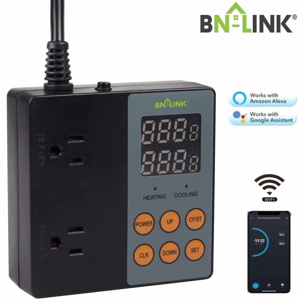 BN-LINK Smart WiFi Digital Temperature Controller Works With Alex / Google Home