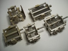 5 HAMMARLUND AIR VARIABLE CAPACITORS, For RADIO RECEIVERS and TRANSMITTERS picture