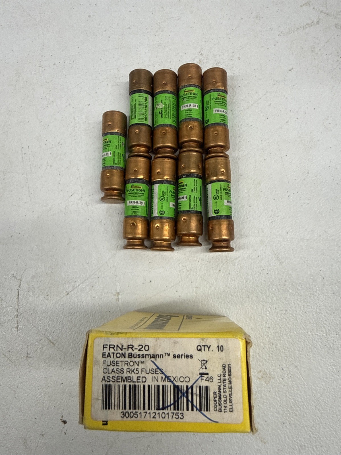 Lot Of New COOPER BUSSMAN 250Volt Lot Of New COOPER BUSSMAN 250Volt