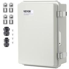 VEVOR Outdoor Junction Box 11.81x7.87x7.08 in ABS Plastic Electrical Enclosure picture