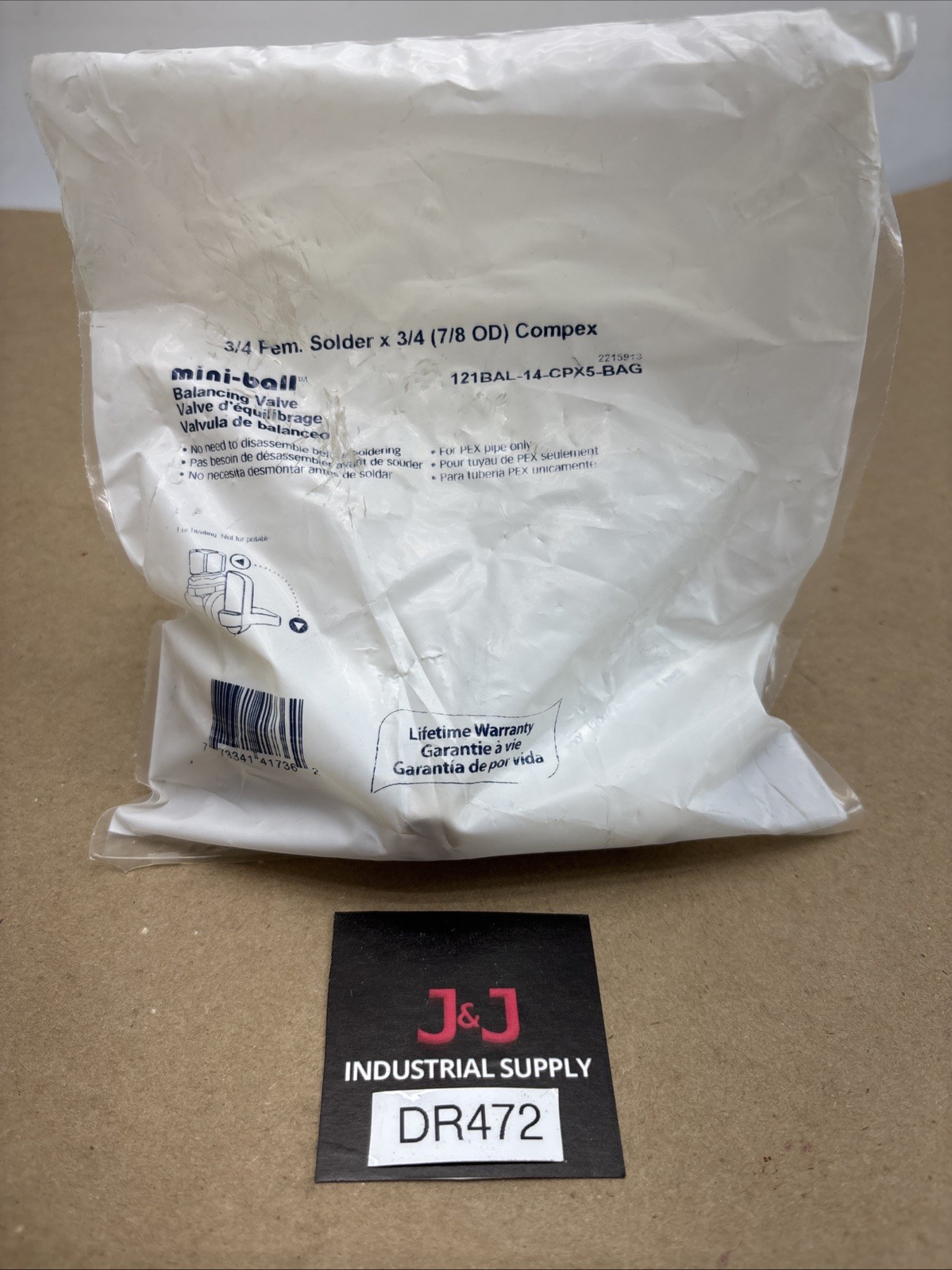 New In Bag Dahl mini-ball Balancing Valves 121BAL-14-CPX5 Fast Shipping Warranty