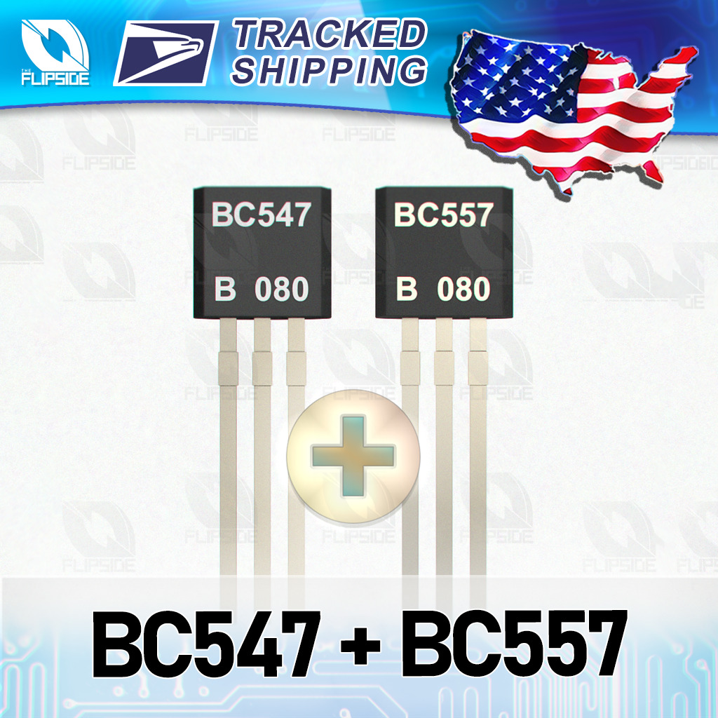 BC547 + BC557 (50 pair 100 pcs) NPN PNP Transistor Bundle TO-92 Transistor USA
