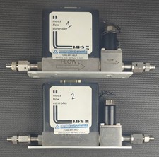 MKS Instruments 1259B Mass Flow Controller PAIR (2) — 100 SCCM N₂ — 0–5 VDC picture