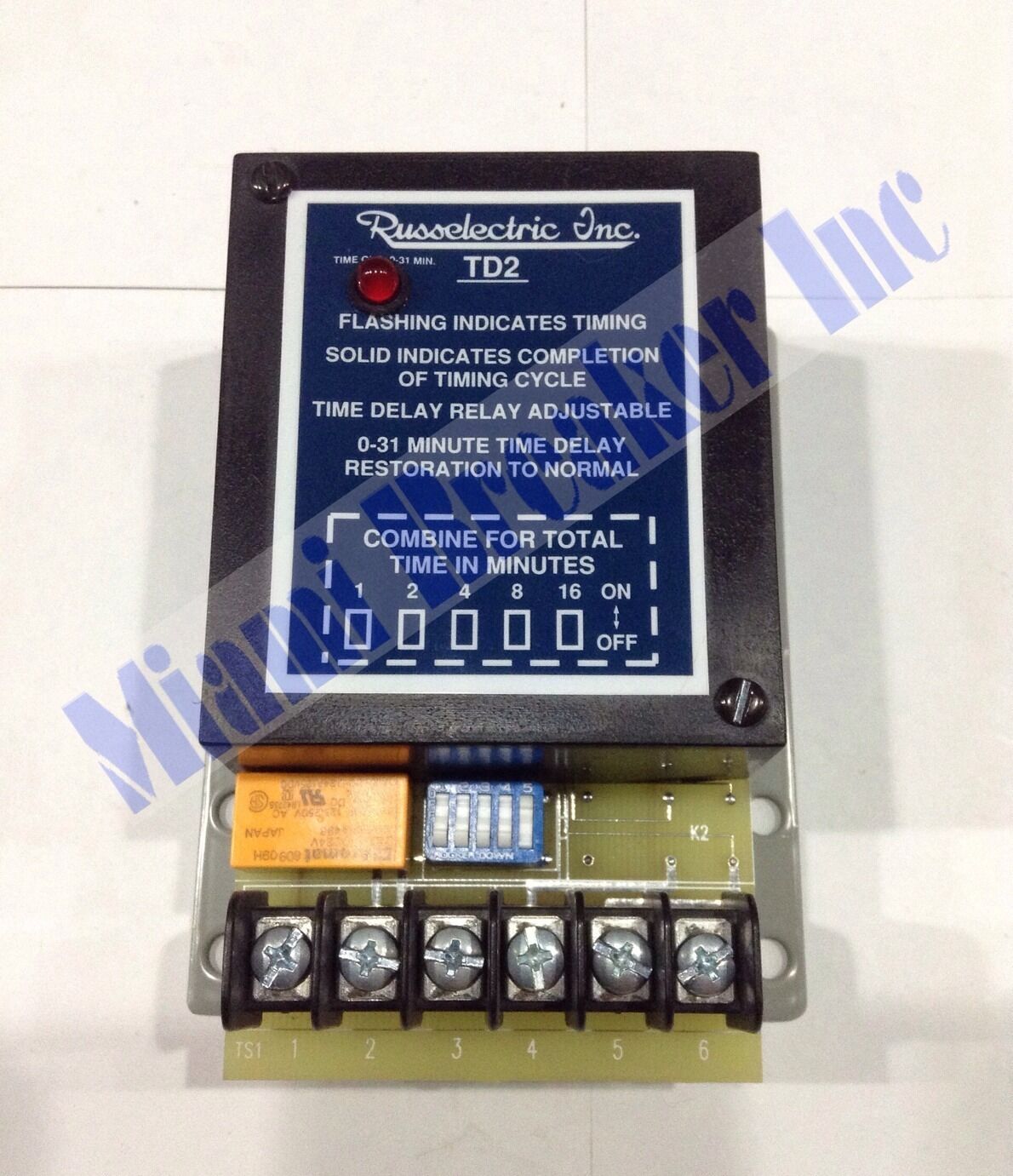 TD2 Russelectric INC. Time Delay Relay Adjustable 0-31 Minutes