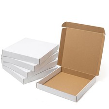 14x14x2 Inches Shipping Boxes 25 PCS Corrugated Cardboard White Mailer Box picture