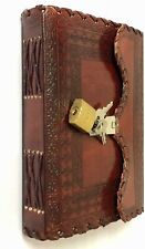 Vintage Lock and Key Leather Cover Blank Spell Sketch Book for Gift Pack of Two9 picture