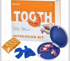 Qiivosm Dental Tooth Impression Kit 10pcs Trays Supplies DIY Denture Home New picture