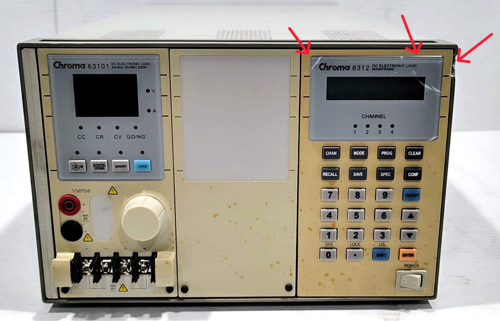 Chroma 6312 DC Electronic Load Mainframe Chroma 63102 Electronic Load ...
