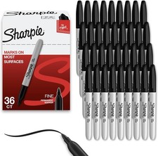 Sharpie Permanent Markers, Bulk Set, Fine Tip Markers, For Plastic, Metal, Wood, picture