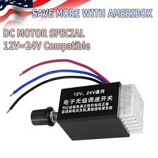 DC 12V 24V Motor Speed Controller Switch Car Truck Fan Heater Control Defroster picture