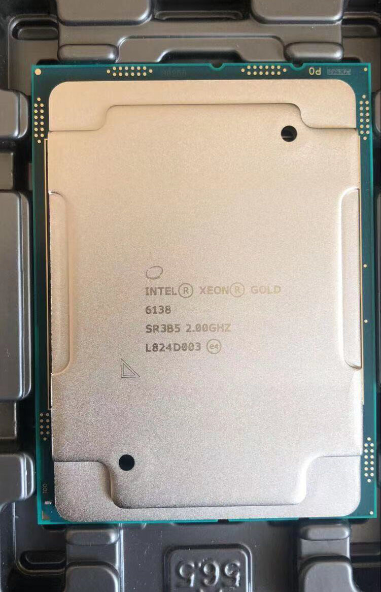Intel Xeon Gold 6138 cpu processor 20 cores 2GHZ 40 threads Intel Xeon Gold 6138 cpu processor 20 cores 2GHZ 40 threads