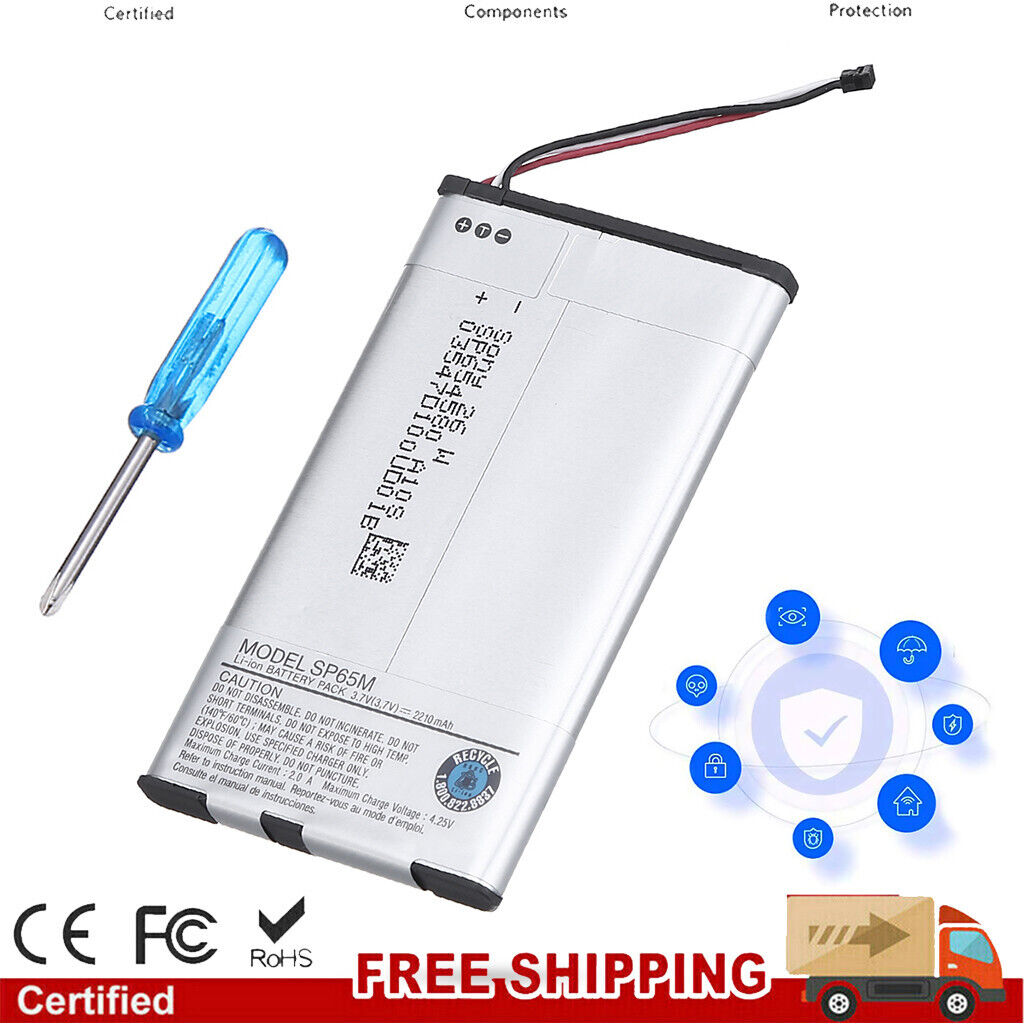 For Sony PlayStation PS Vita PCH-1001 PCH-1101 SP65M Replacement Battery + Tool