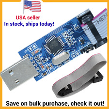 USBASP USBISP AVR Programmer 10 Pin Cable  USB ATMEGA8 ATMEGA128 for Arduino picture