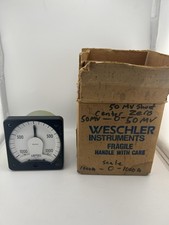 Weschler KX-241 0-1000-0A Ammeter Panel Meter Analog Gauge NOS Missing Hardware picture