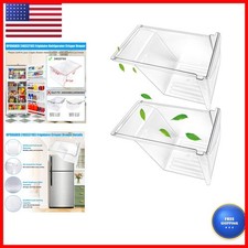 S-Union 2 PACK Upgraded 240337103 Refrigerator Crisper Drawers Bins Compatible picture