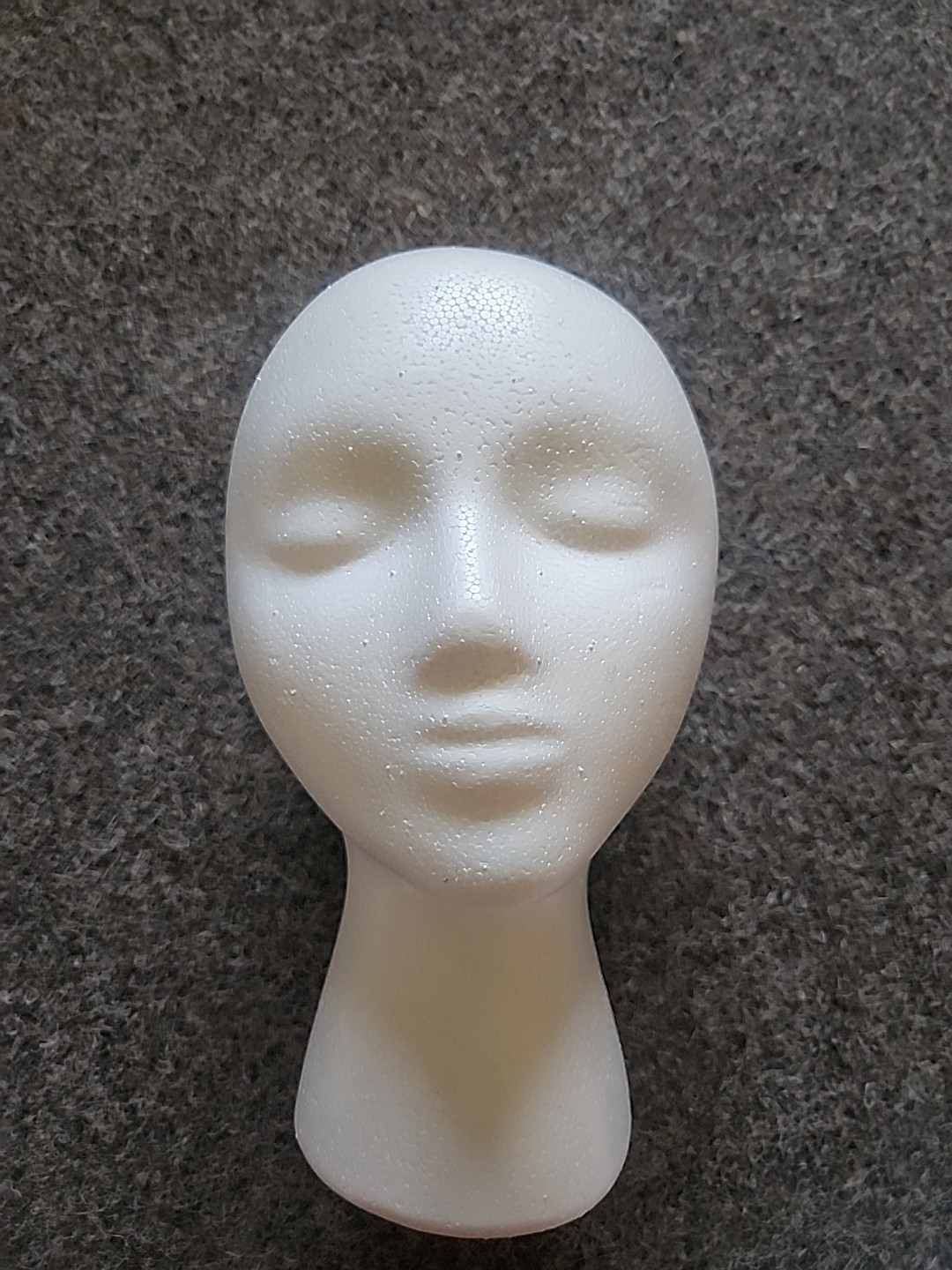 STYROFOAM FOAM MANNEQUIN WIG HEAD DISPLAY HAT CAP WIG HOLDER STYROFOAM FOAM MANNEQUIN WIG HEAD DISPLAY HAT CAP WIG HOLDER