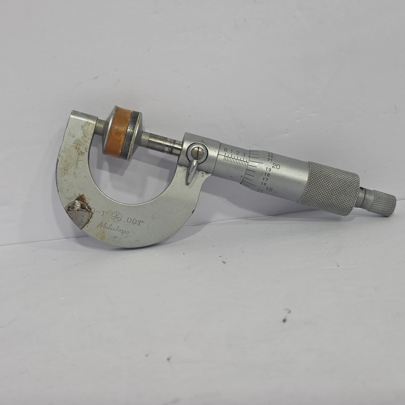 Mitutoyo Disc/Flange Micrometer 123-125 0-1\ Mitutoyo Disc/Flange Micrometer 123-125 0-1\