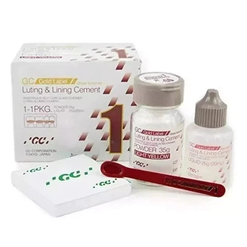 GC Gold Label Fuji 1 Radiopaque Luting & Lining Glass Ionomer Cement GC Gold Label Fuji 1 Radiopaque Luting & Lining Glass Ionomer Cement
