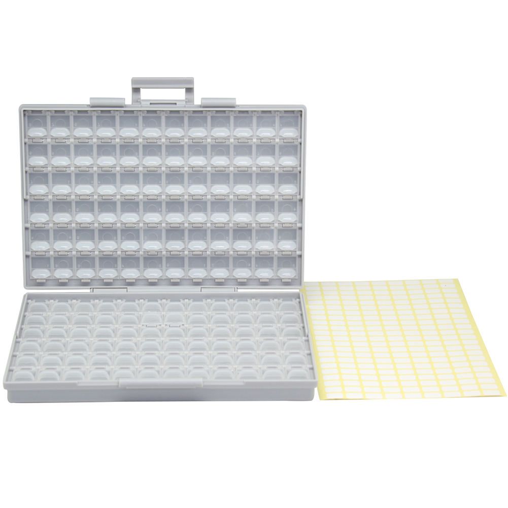 AideTek Box-all Enclosure SMD tiny parts Surface Mount Organizer storage Labels AideTek Box-all Enclosure SMD tiny parts Surface Mount Organizer storage Labels