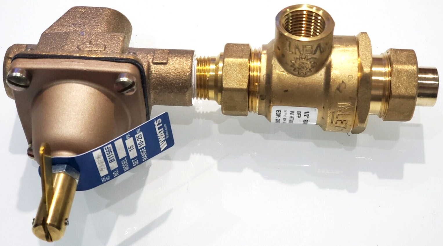 WATTS AUTOMATIC FILL VALVE& BACKFLOW PREVENTER(B911S-M3) 1/2 EDT# 0386462 WATTS AUTOMATIC FILL VALVE& BACKFLOW PREVENTER(B911S-M3) 1/2 EDT# 0386462