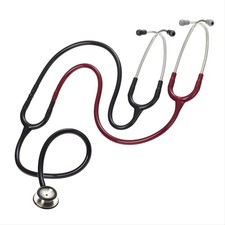 Teaching Stethoscope Dual Head Acoustic Design Burgundy Lightweight Non-Electric picture