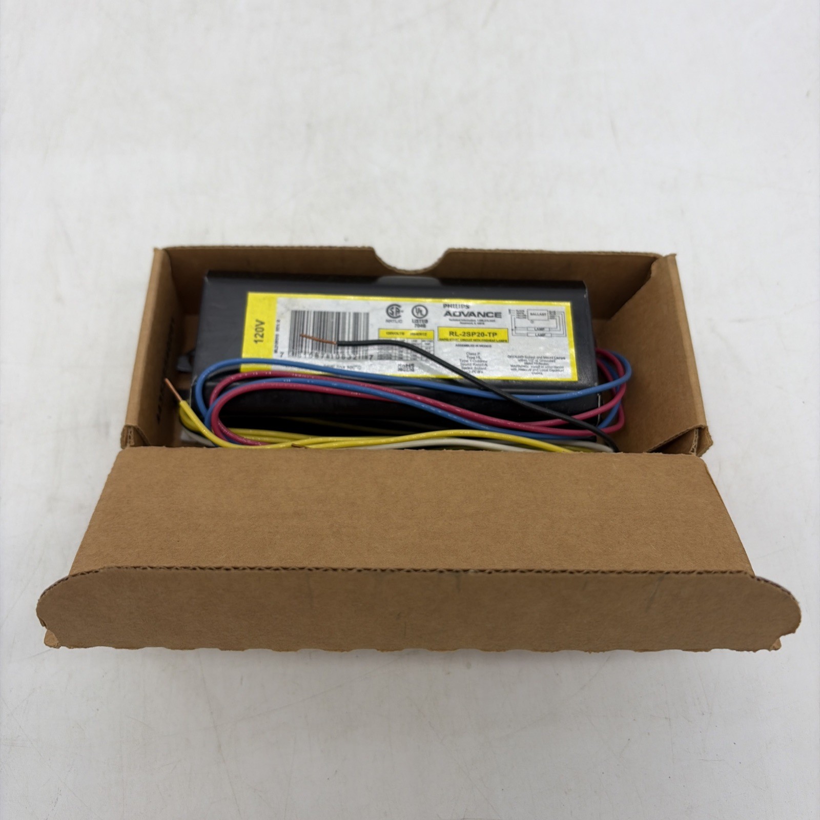 ADVANCE RL-2SP20-TP MAGNETIC FLUORESCENT BALLAST, 2-LAMP, T12 F20T12 20W, 120V ADVANCE RL-2SP20-TP MAGNETIC FLUORESCENT BALLAST, 2-LAMP, T12 F20T12 20W, 120V