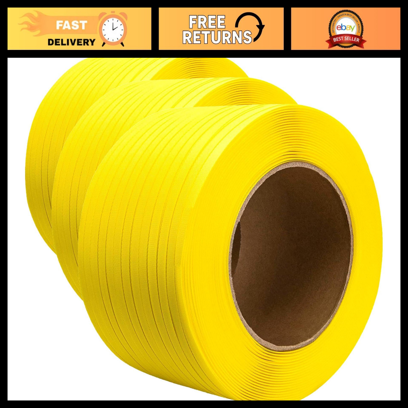 Heavy-Duty Polypropylene Strapping Roll 3280\' - 1/2\ Heavy-Duty Polypropylene Strapping Roll 3280\' - 1/2\