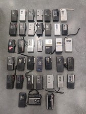 Huge Vintage Microcassette Recorder Lot of 38 - Sony, Olympus, etc. - UNTESTED picture