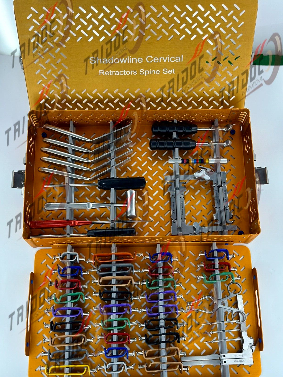 Shadow Line Cervical Retractor System Spine Instruments Set 80 Pcs Complete Set Shadow Line Cervical Retractor System Spine Instruments Set 80 Pcs Complete Set