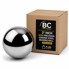 BC Precision 3 Inch G100 Chrome Steel Ball AISI 52100 4 Lbs picture