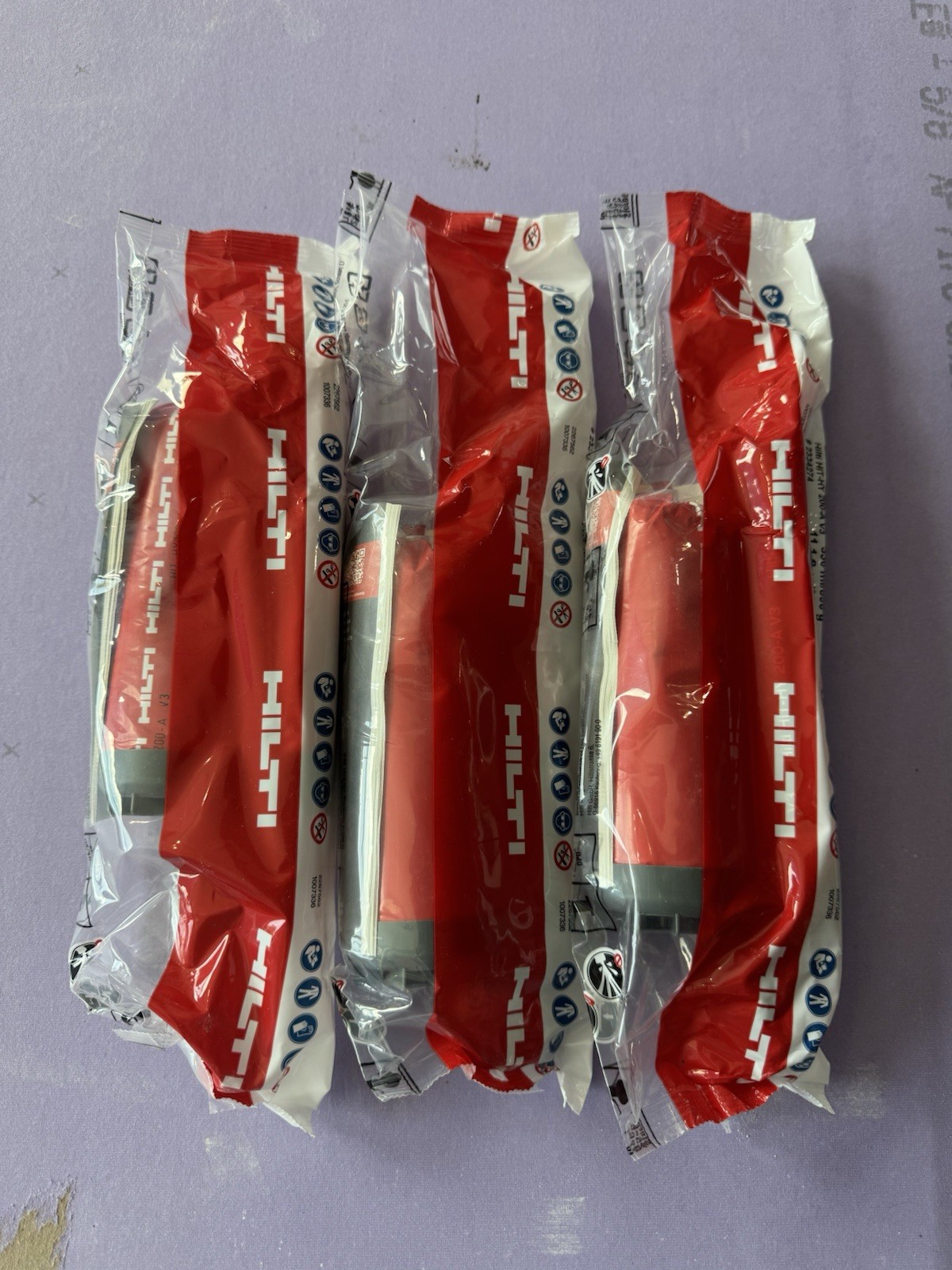 Lot of 3 Hilti HIT-HY 200-A V3 Adhesive Anchor 330ml Exp 03/2027 New