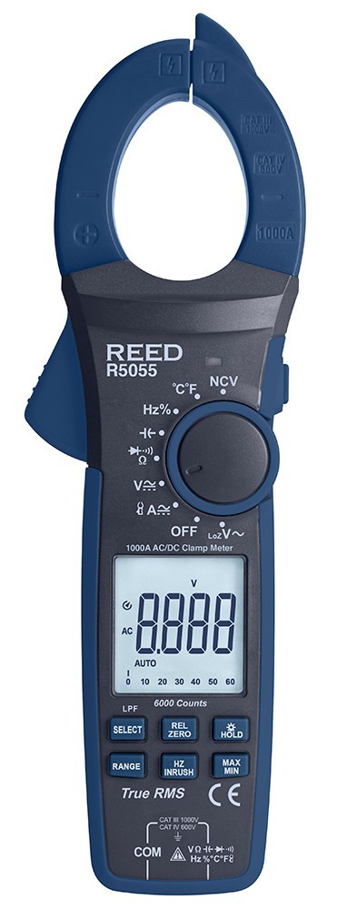 REED Instruments R5055 1000A True RMS Digital Clamp Meter REED Instruments R5055 1000A True RMS Digital Clamp Meter