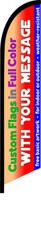 CUSTOM DUAL printed with your design swooper feather flag banner sign picture