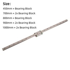 NEW Linear Rail Guide MGN12 450-1000mm Shaft Rod + MGN12H Bearing Slide Block picture