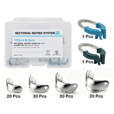 US 102pcs/set Dental Sectional Matrix System Kit fit Garrison Palodent V3 picture