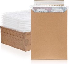 50 Pcs Comic Book Mailers Ship Envelopes Box 8.27 x 11.42 Inches with Bubble ... picture
