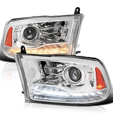 Dodge Proj. H/L Seq. Switchback LED 09-18 Ram 1500/2500/3500 19-24 Ram 1500 L+R picture