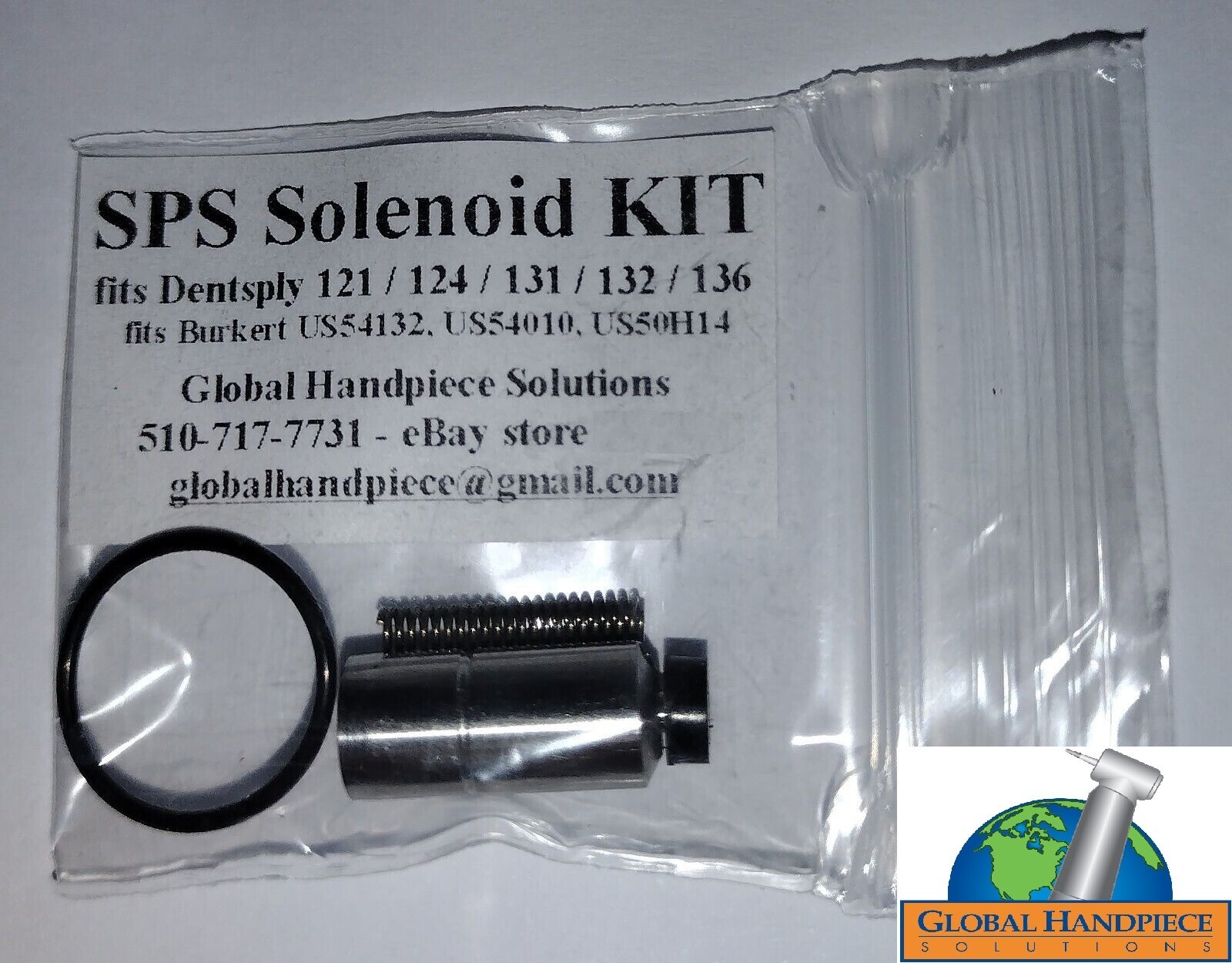 Solenoid Repair kit for Dentsply Cavitron 124 131, 132, 121, 136, 137, 310, 1000 Solenoid Repair kit for Dentsply Cavitron 124 131, 132, 121, 136, 137, 310, 1000