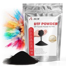 A-SUB DTF Powder Black,  2.2 lb Adhesive Sublimation Powder Dark Hot Melt picture