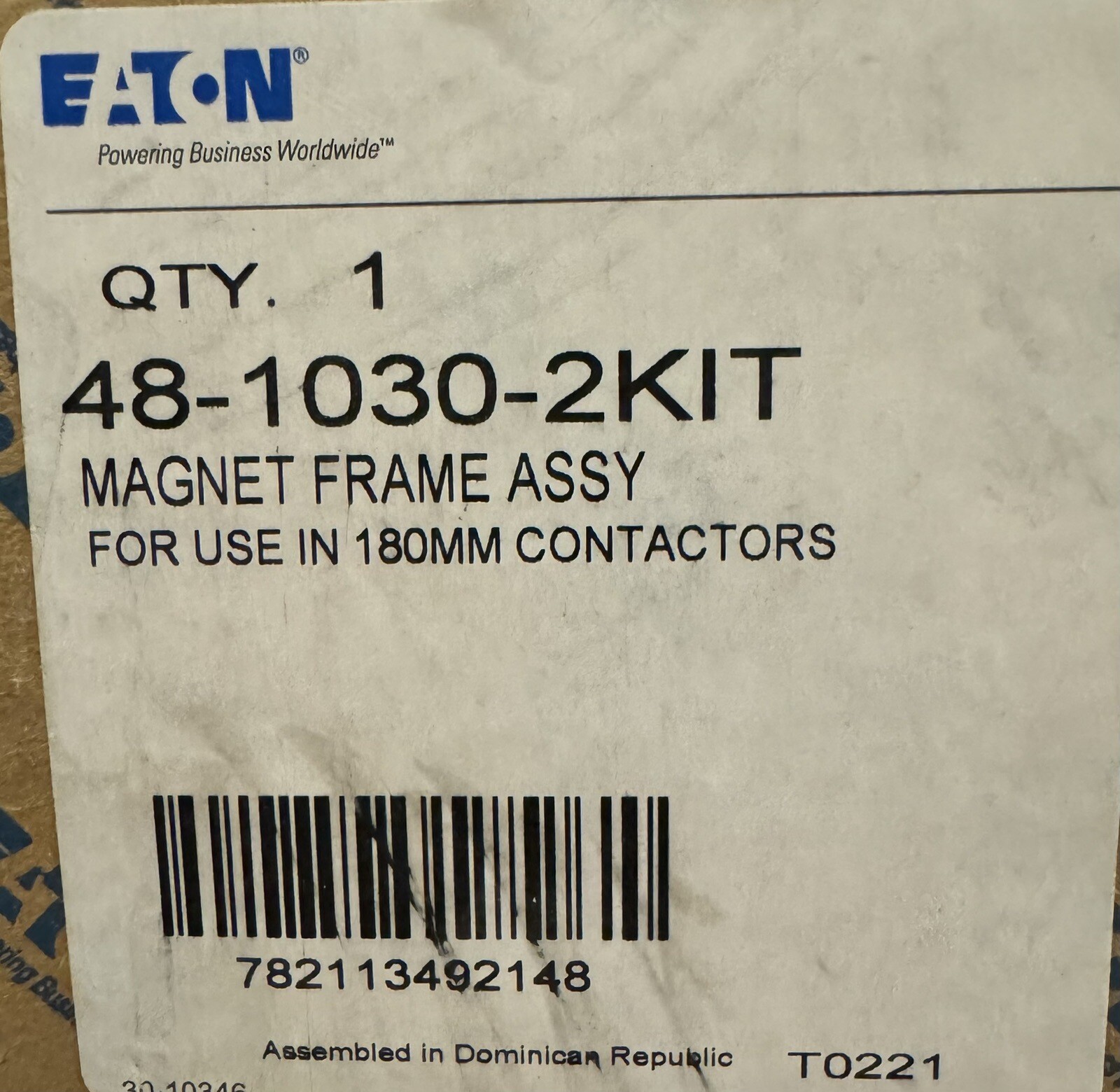 Eaton 48-1030-2KIT CUTTLER HAMMER SIZE 4 AND 5 BRAND NEW Eaton 48-1030-2KIT CUTTLER HAMMER SIZE 4 AND 5 BRAND NEW