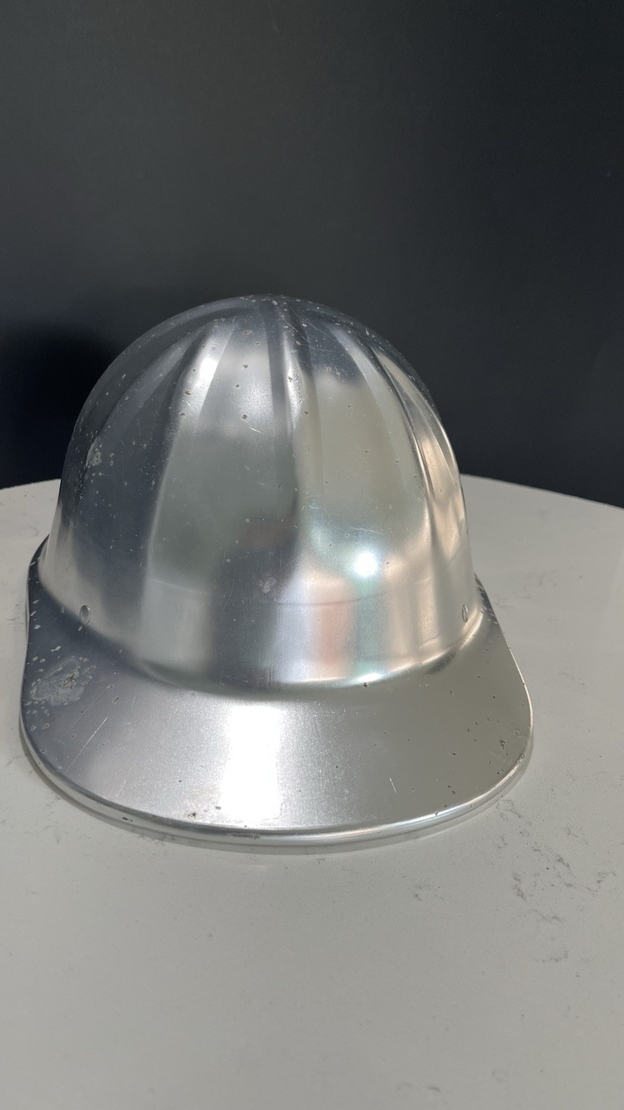 Vtg 1950\'s Willson Style No.44 Super-Tough Aluminum Safety Cap No Suspension. Vtg 1950\'s Willson Style No.44 Super-Tough Aluminum Safety Cap No Suspension.